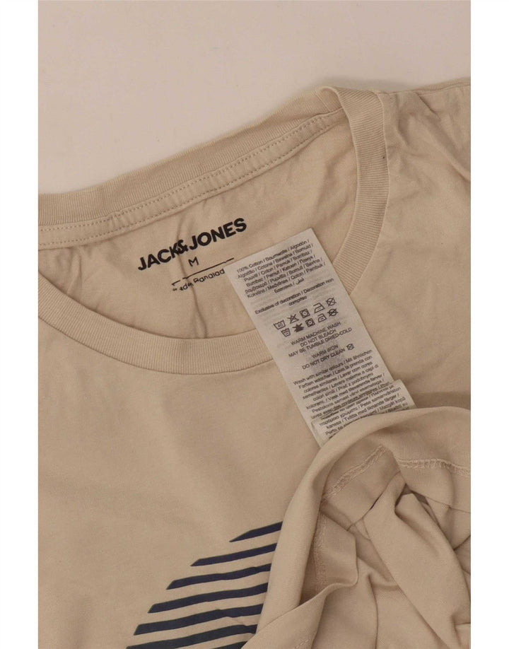 Ανδρικό γραφικό μπλουζάκι Jack & Jones, Βαμβακερό, μεσαίο σε λευκό χρώμα