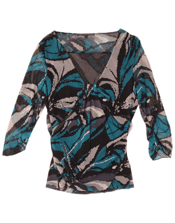 Coast Womens Abstract Pattern Μπλούζα Top UK 14 Medium πολύχρωμη