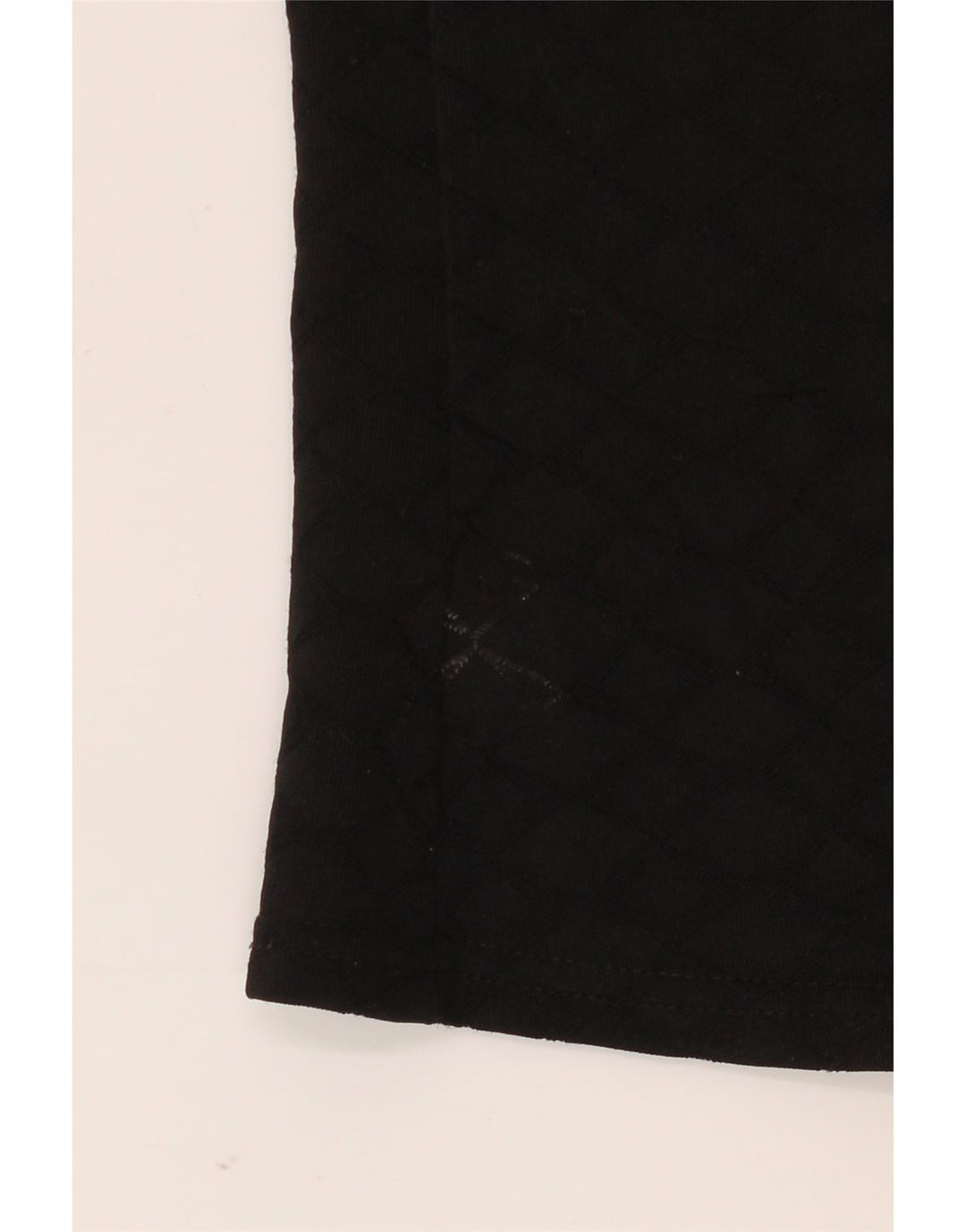 BENETTON Γυναικείο πουκάμισο Crop Μπλούζα IT 46 Large Μαύρο Πολυεστέρα