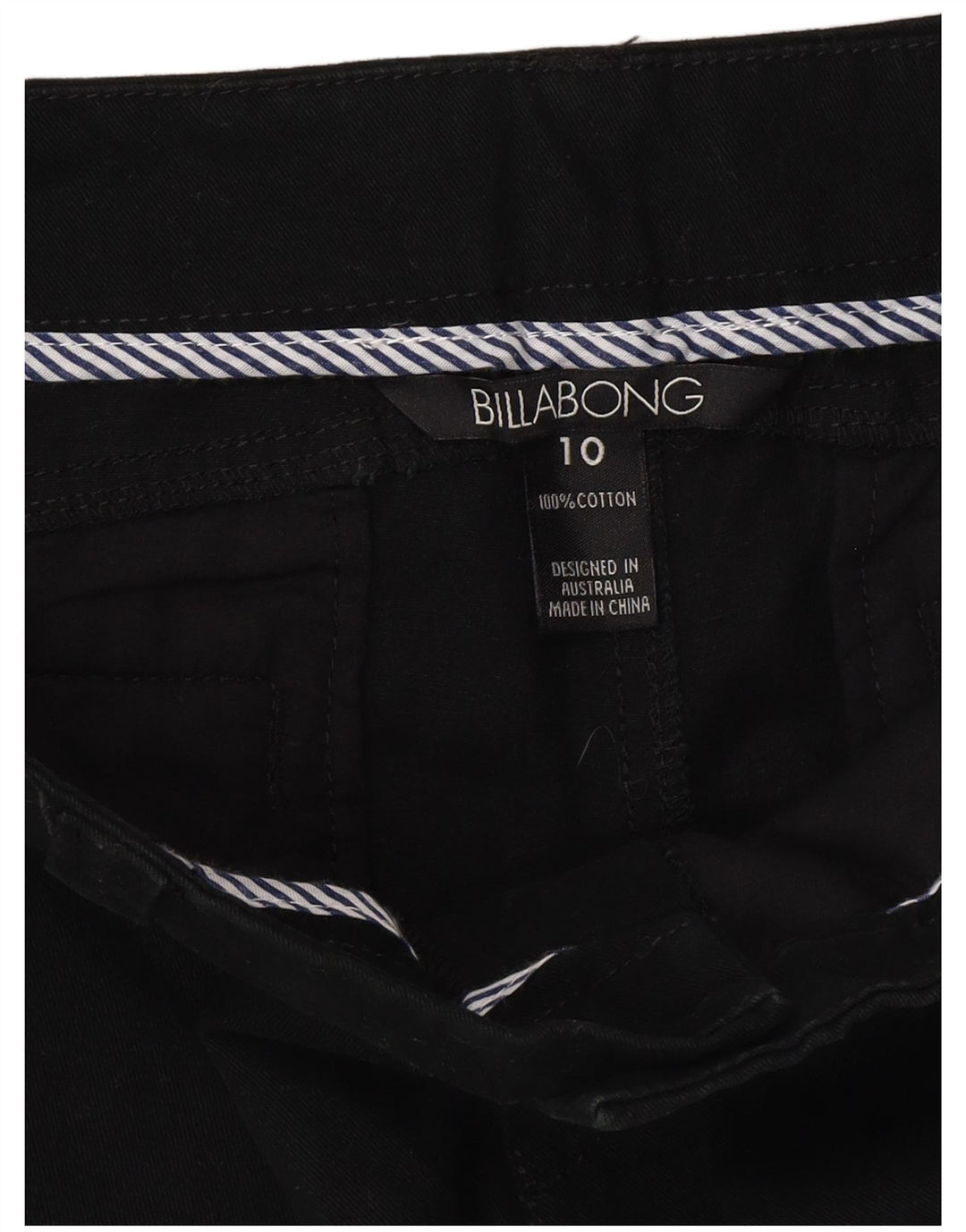 Billabong Γυναικείο Hot Παντελόνι US 10 Large W32 Μαύρο βαμβακερό