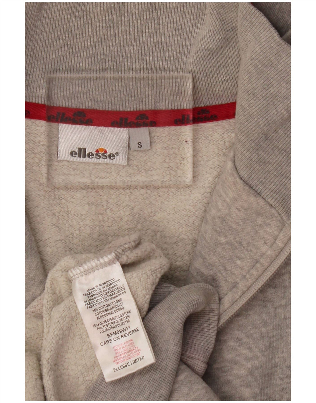 Ellesse γυναικεία αθλητική φόρμα Top Jacket UK 10 Small Grey Flecked Cotton