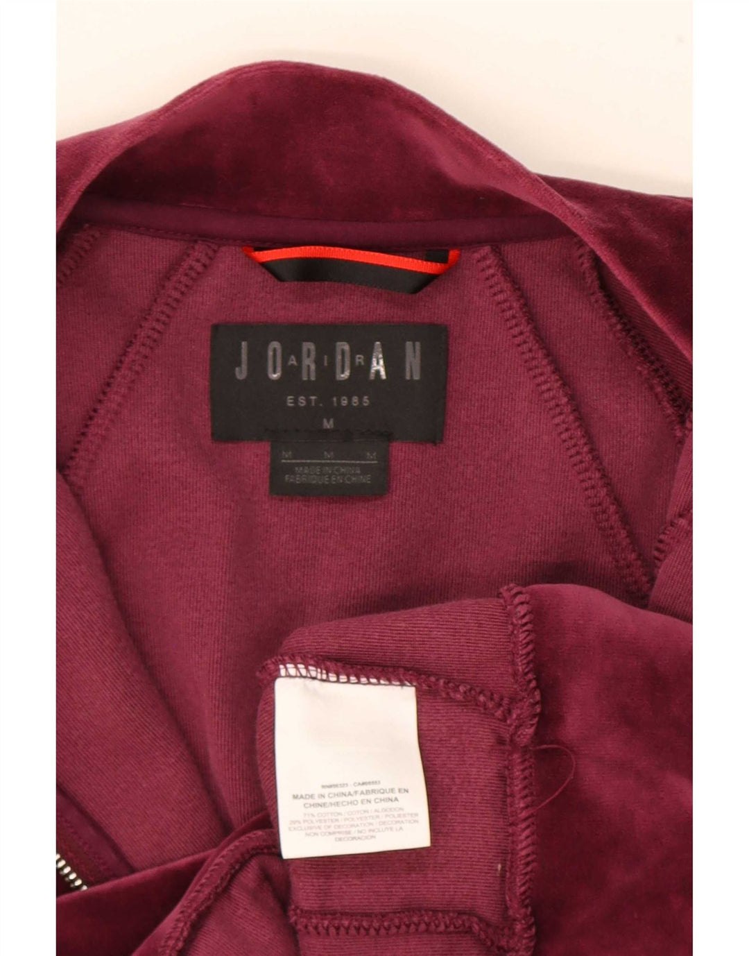 Ανδρική φόρμα Jordan Jordan Top Jacket Μεσαίο μπορντό βαμβακερό