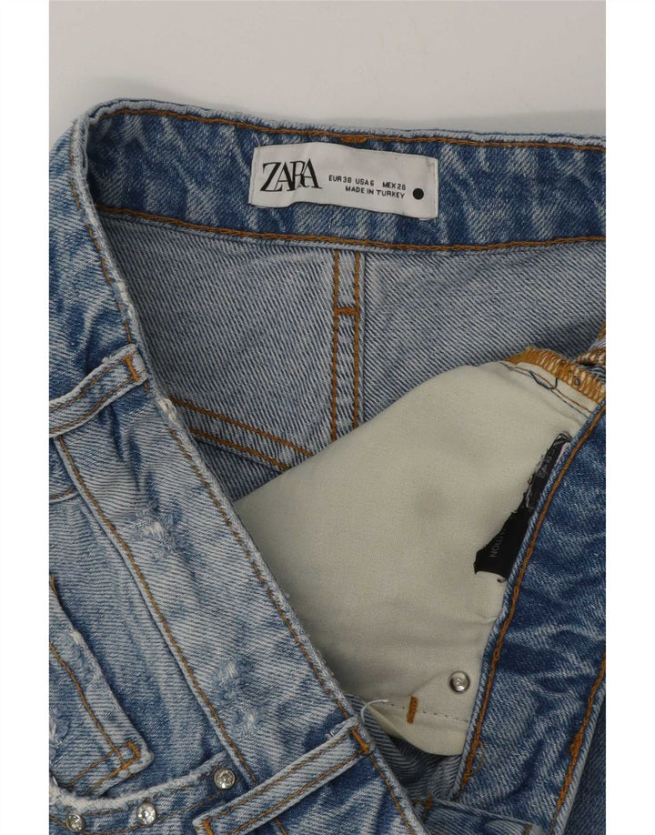 Zara Γυναικείο Τζιν Σορτς EU 38 Small W28 Μπλε