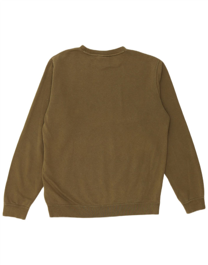 Ανδρικό γραφικό φούτερ Nike Jumper από μεσαίο χακί βαμβακερό