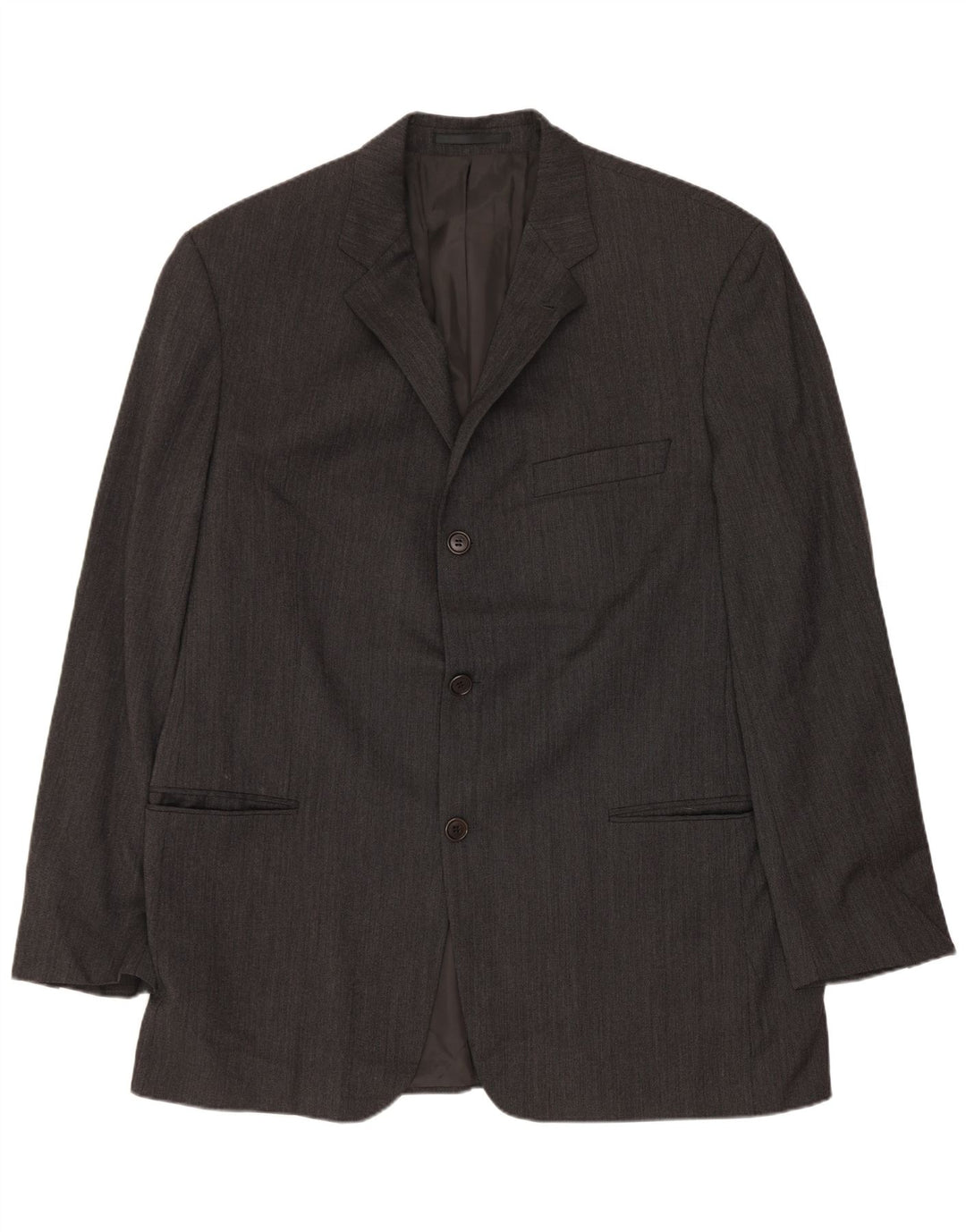 HUGO BOSS Ανδρικό μπουφάν μπλέιζερ με 3 κουμπιά EU 54 2XL γκρι μαλλί