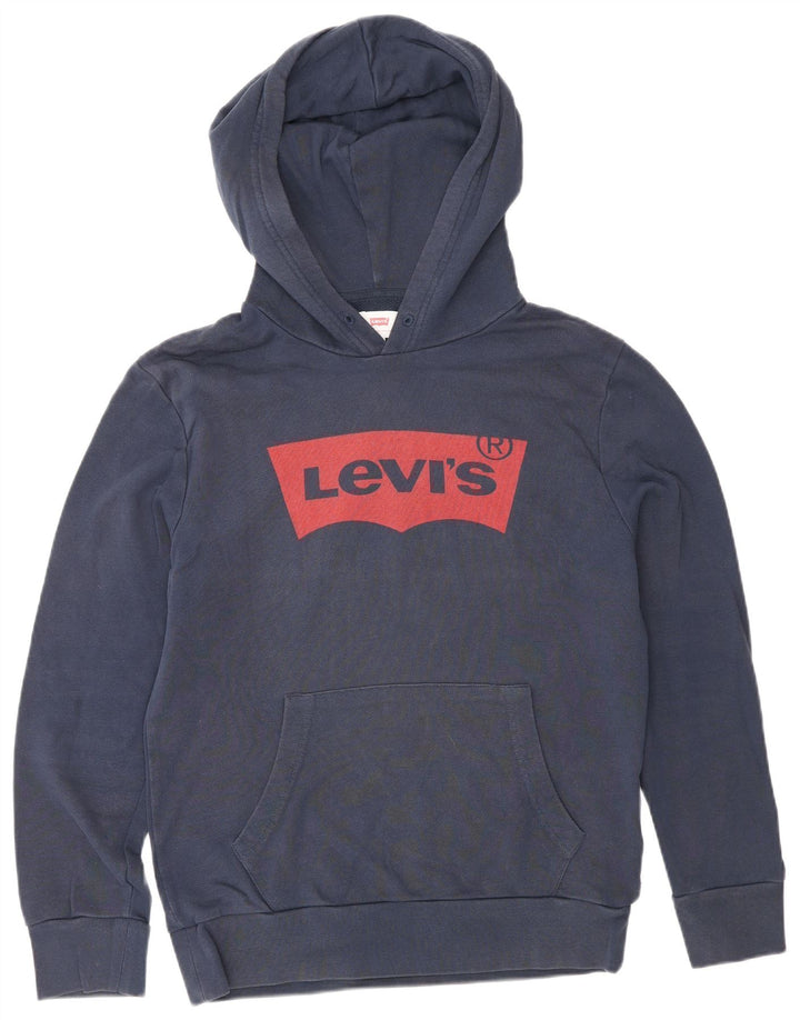 Ανδρικό γραφικό κουκούλα Levi's Small Navy Blue Cotton