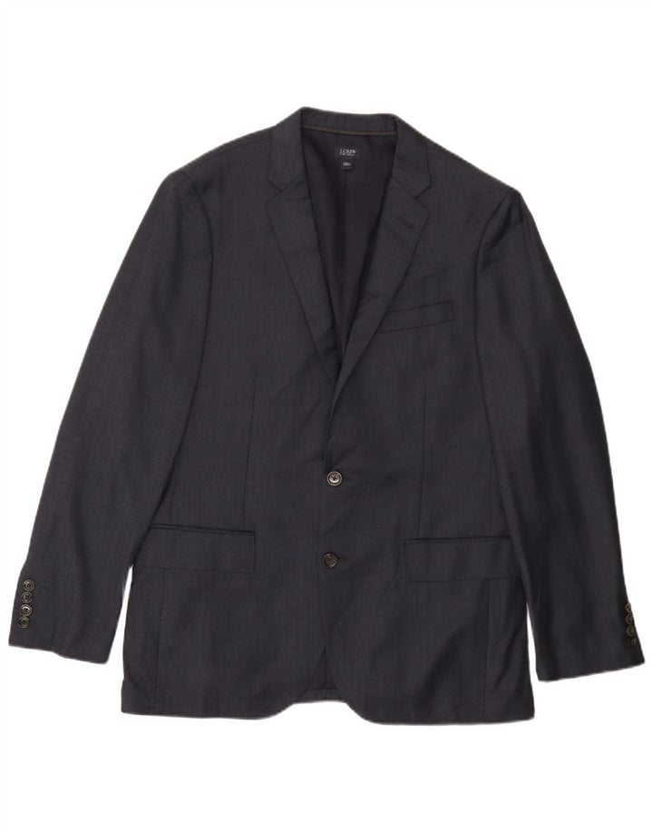 J. CREW Ανδρικό σακάκι σακάκι με 2 κουμπιά Ludlow UK 40 Large Navy Blue Wool