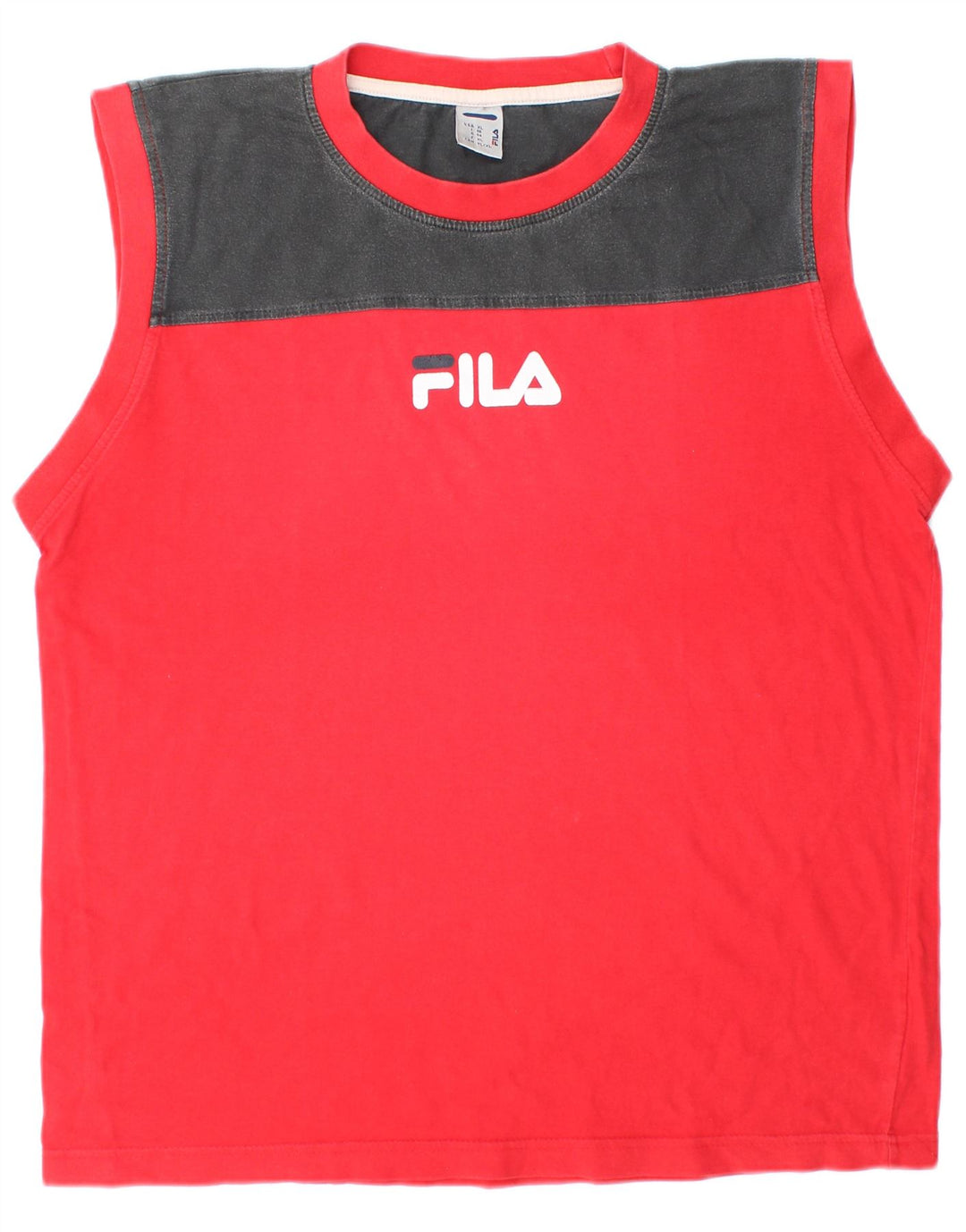 Ανδρικό φανελάκι FILA XL Red Colourblock Cotton Sports