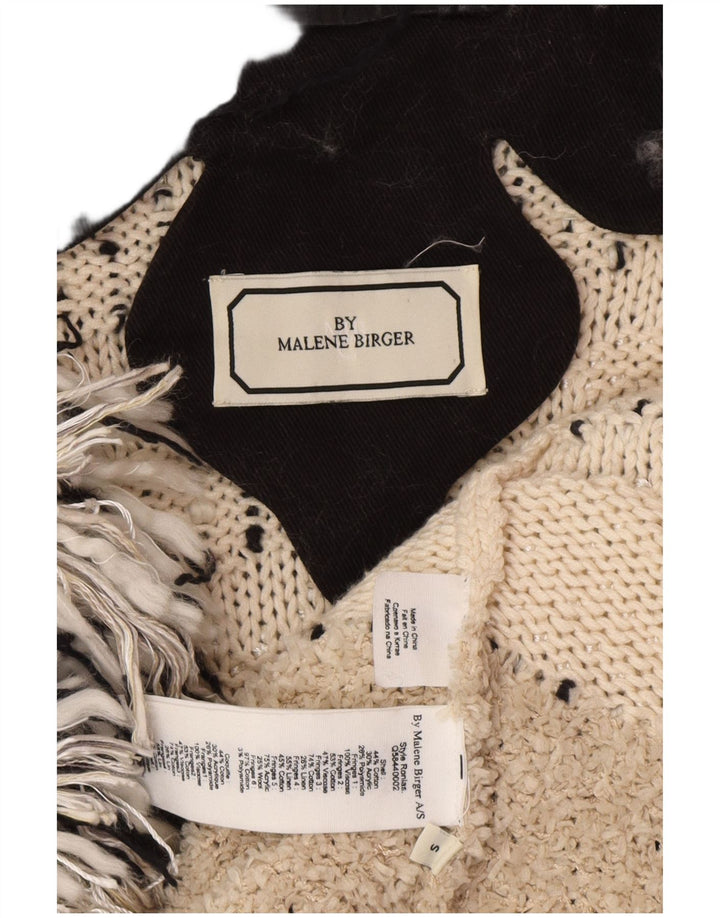 MALENE BIRGER Γυναικείο πουλόβερ ζακέτα UK 10 Small Off White Bohemian