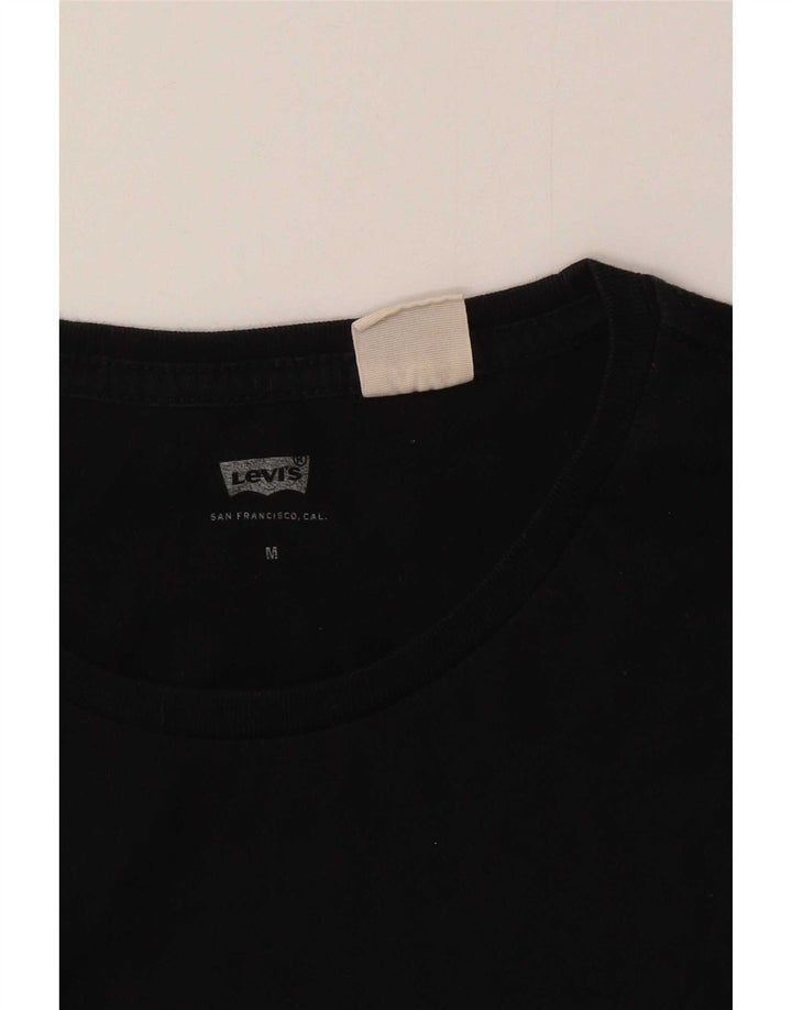 Γυναικείο T-Shirt Levi's Top UK 12 Medium Black