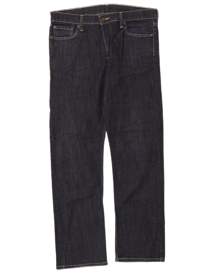 Levi's Womens 504 Straight Jeans W33 L32 Navy Blue