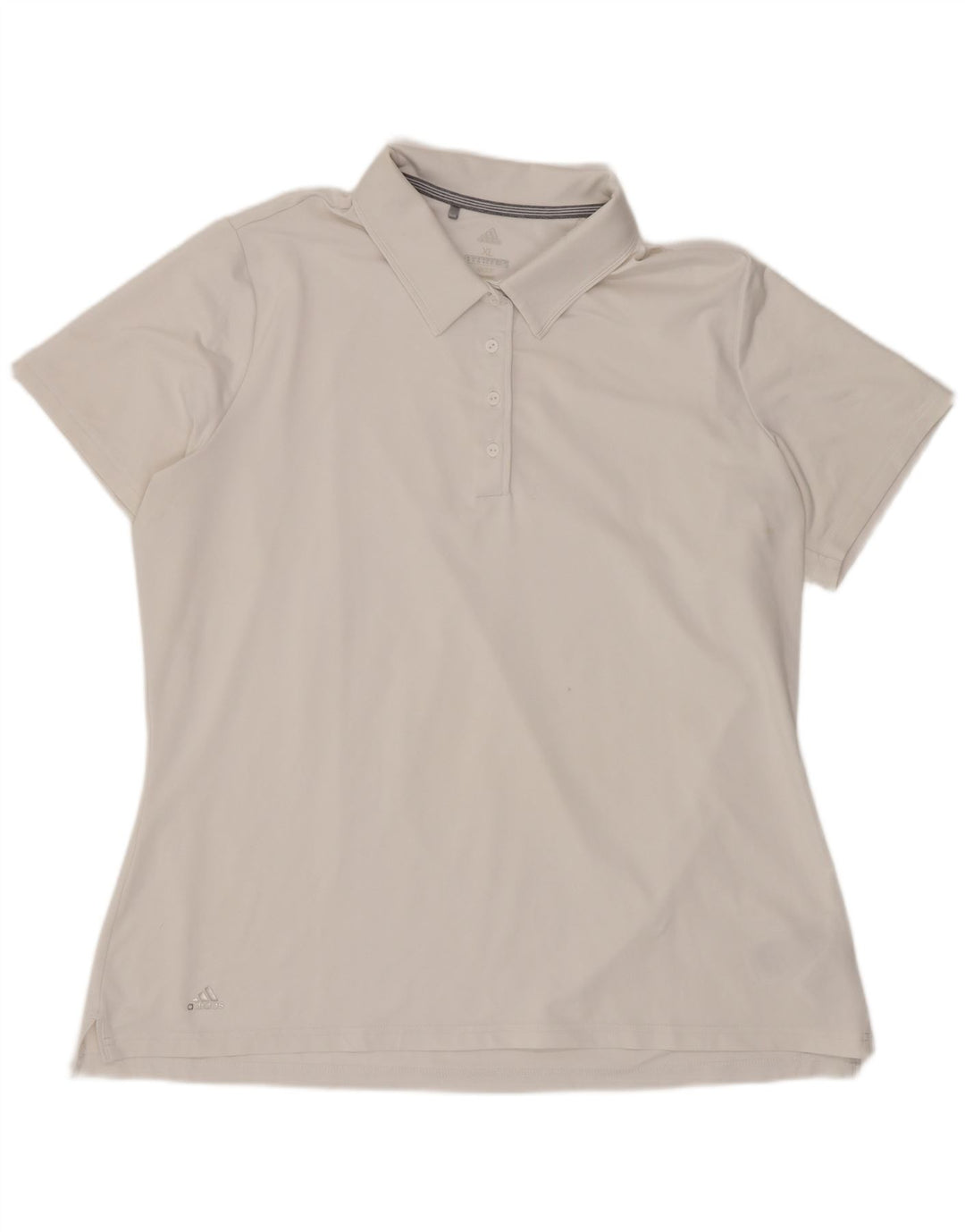 Adidas Γυναικείο Πόλο Μπλουζάκι UK 18 XL Λευκό Πολυεστέρας