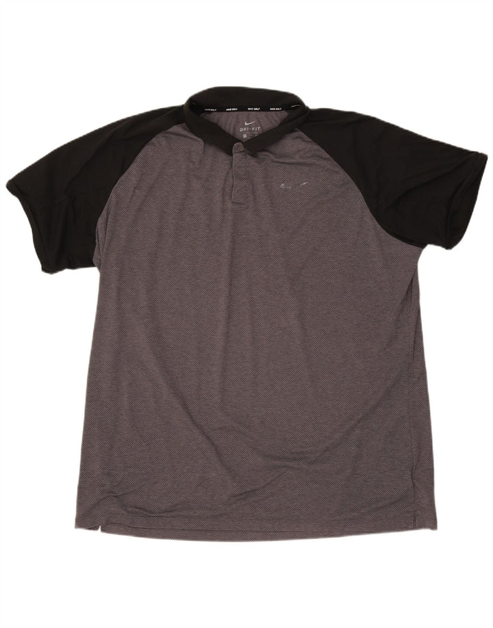 Ανδρικό μπλουζάκι Nike Dri Fit Polo 2XL Grey Colourblock Polyester