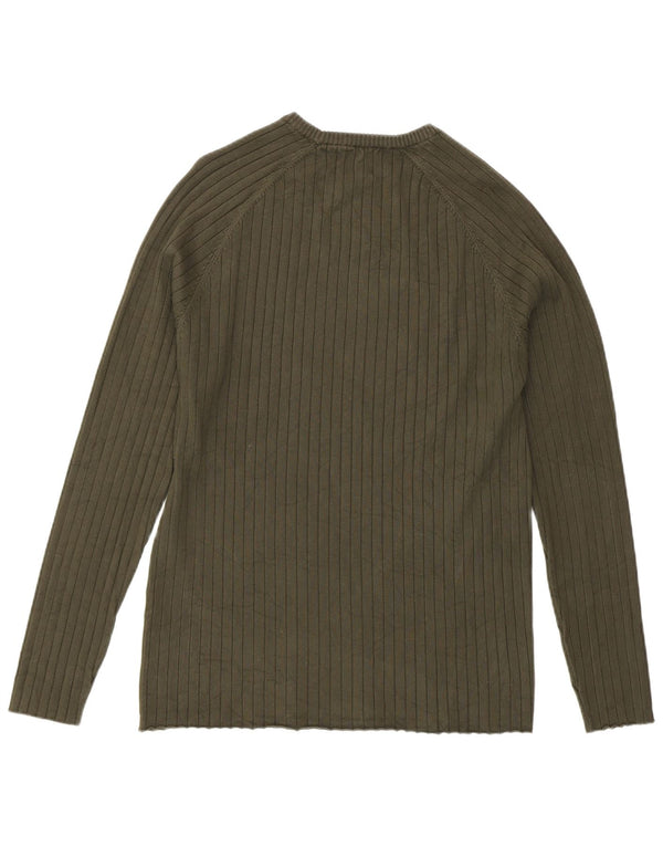 Ανδρικό πουλόβερ Zara Crew Neck Jumper Medium Khaki