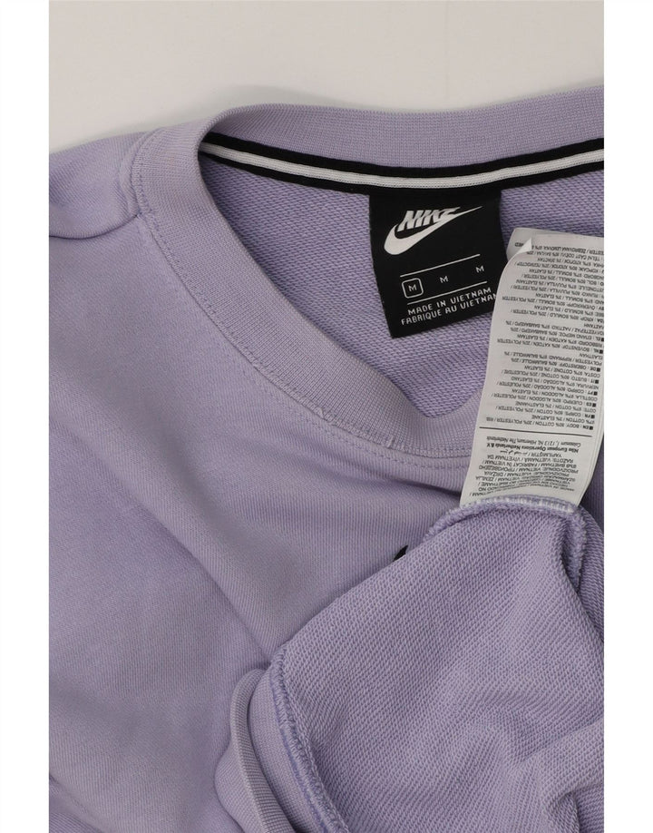 Γυναικείο γραφικό φούτερ Nike Jumper UK 14 μεσαίο μωβ βαμβακερό