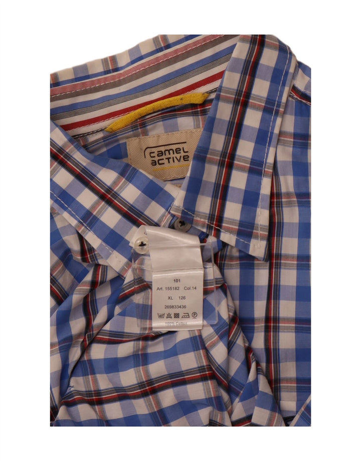 Ανδρικό πουκάμισο CAMEL ACTIVE XL Blue Check Cotton