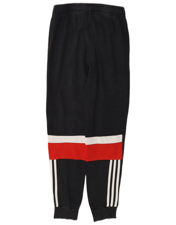 Adidas Boys αθλητική φόρμα παντελόνι Joggers 13-14 ετών Μαύρο Colourblock Βαμβακερό