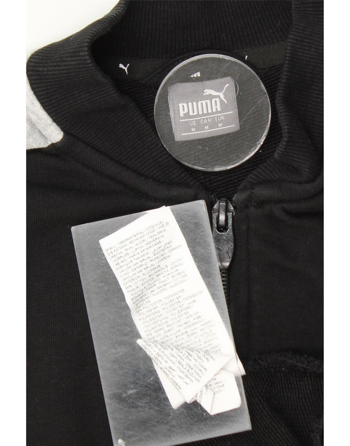 Γυναικεία αθλητική φόρμα γραφικών Puma Top Jacket UK 14 Medium Black Colourblock