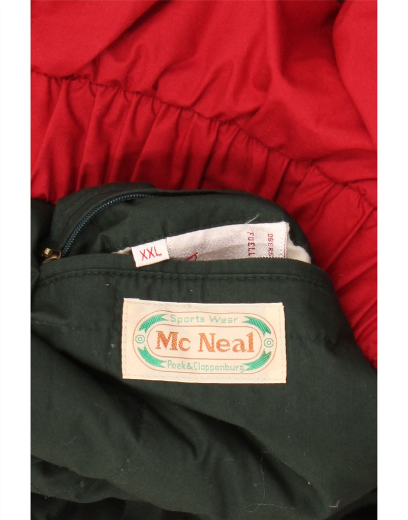MC NEAL Mens Hooded Windbreaker Jacket UK 44 2XL Red Polyamide Vintage MC Neal and Second-Hand MC Neal from Messina Hembry 