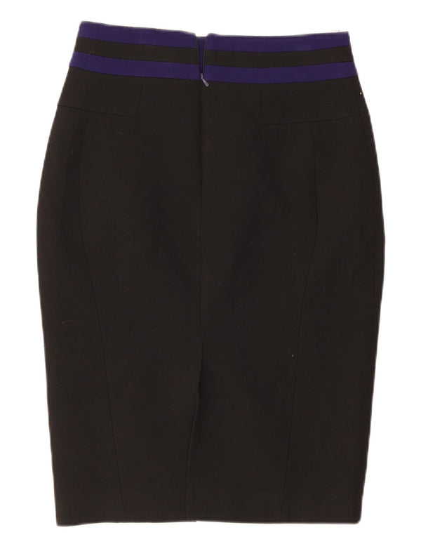 Karen Millen Γυναικεία Pencil Φούστα UK 12 Medium W28 Black Colourblock