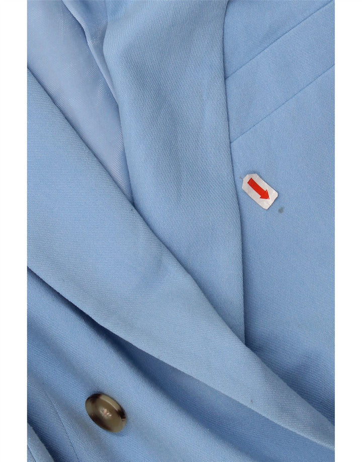 ZARA Γυναικείο Μπλέιζερ Διπλό Μπουφάν UK 6 XS Μπλε Πολυεστέρας