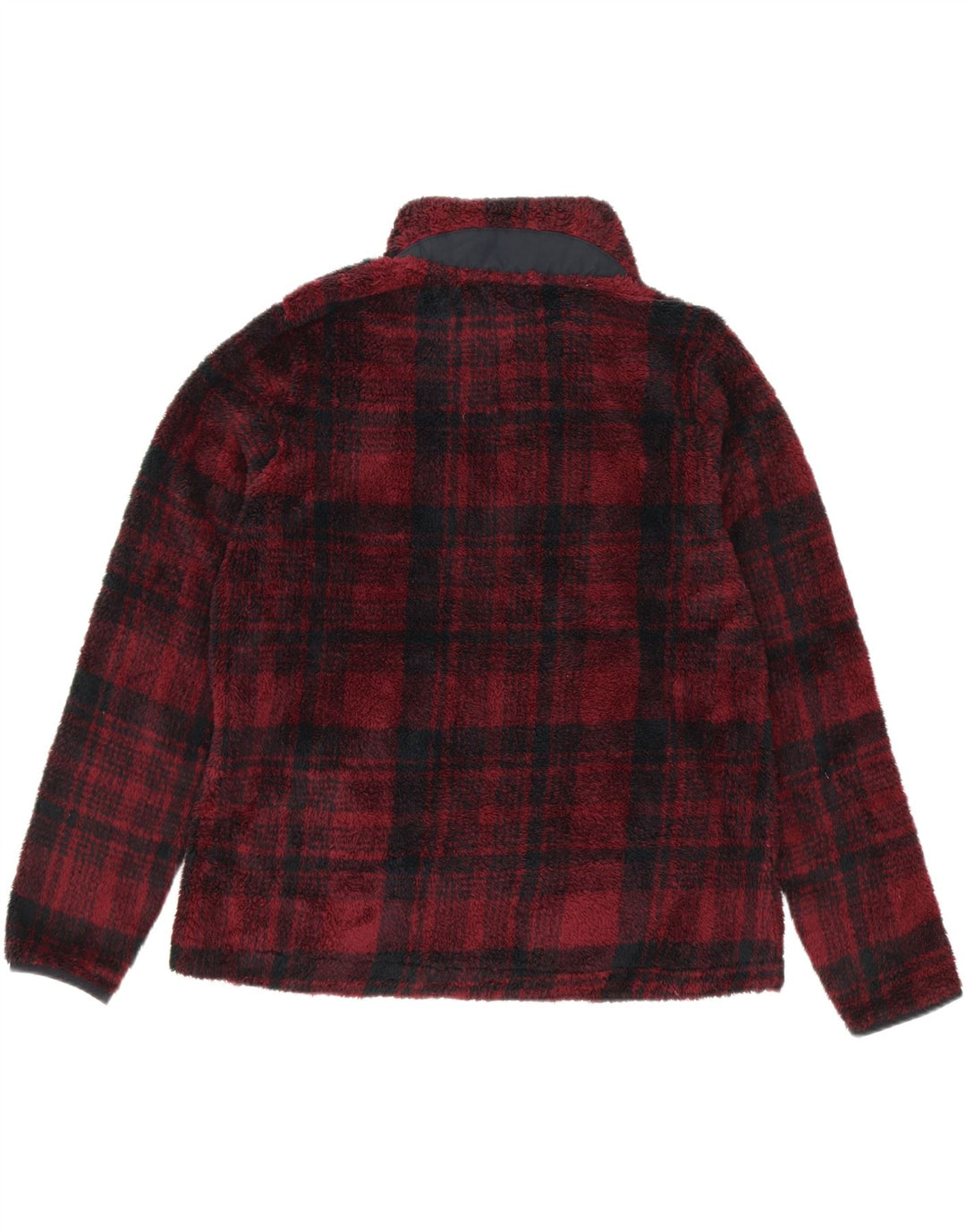 EDDIE BAUER Womens Oversized Fleece Jumper UK 16 Large Red Check Vintage Eddie Bauer and Second-Hand Eddie Bauer from Messina Hembry 