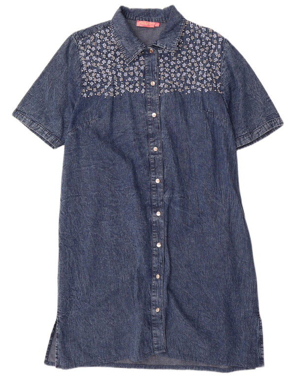 Positano της Jean Paul Γυναικείο κοντομάνικο φόρεμα UK 14 Medium Blue
