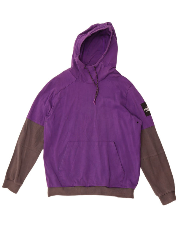 Ανδρικό γραφικό κουκούλα North Face, μεγάλο μωβ, βαμβακερό