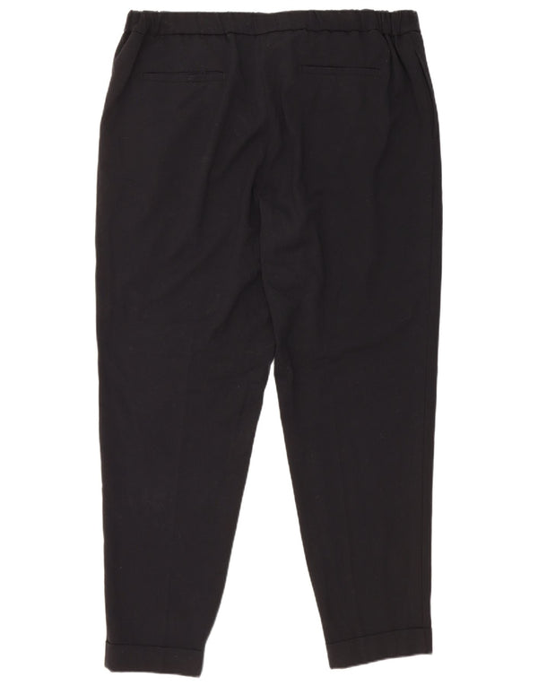 Marks & Spencer Γυναικείο κωνικό παντελόνι Chino UK 18 XL W38 L28 μαύρο