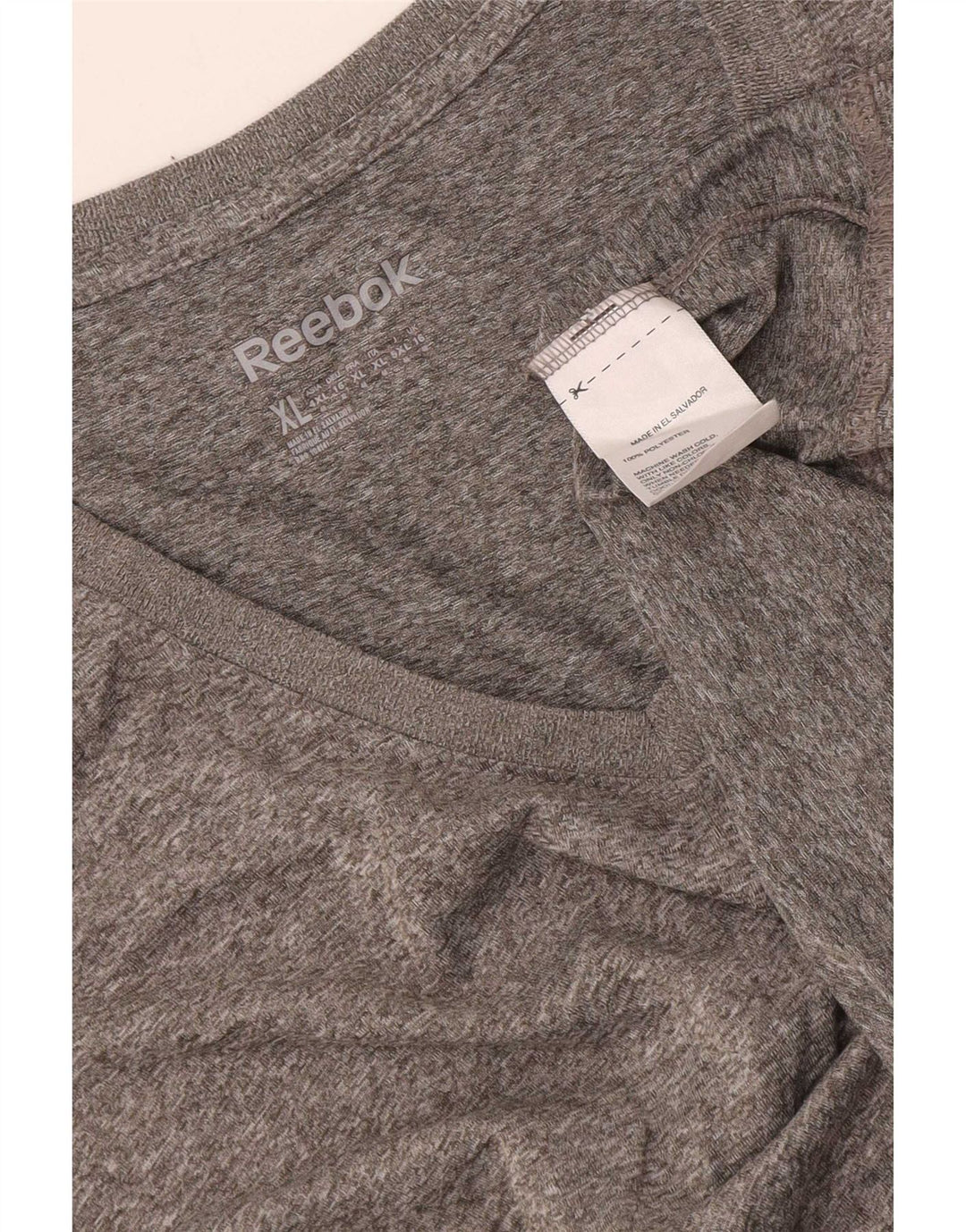 Reebok Γυναικείο T-Shirt Top UK 16 Large Grey Polyester