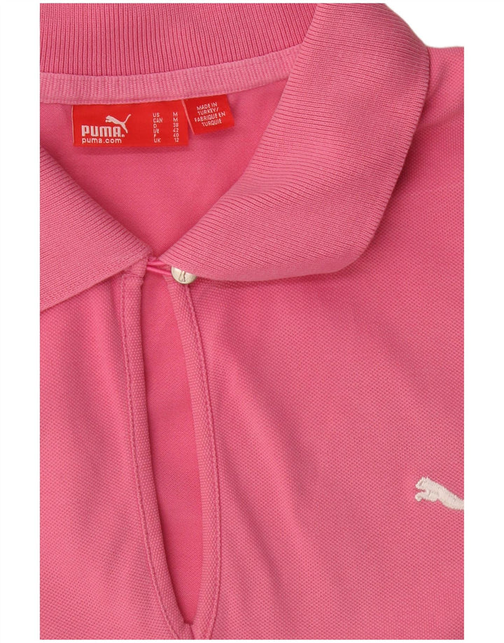 Γυναικείο μπλουζάκι πόλο PUMA UK 12 Medium Pink