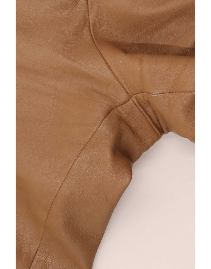 Γυναικείο δερμάτινο παντελόνι Conbipel Bootcut IT 46 Large W34 L32 Beige