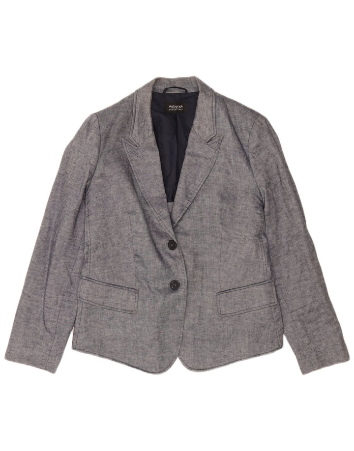 Marks & Spencer Γυναικείο μπουφάν Blazer Autograph UK 14 Large Navy Blue