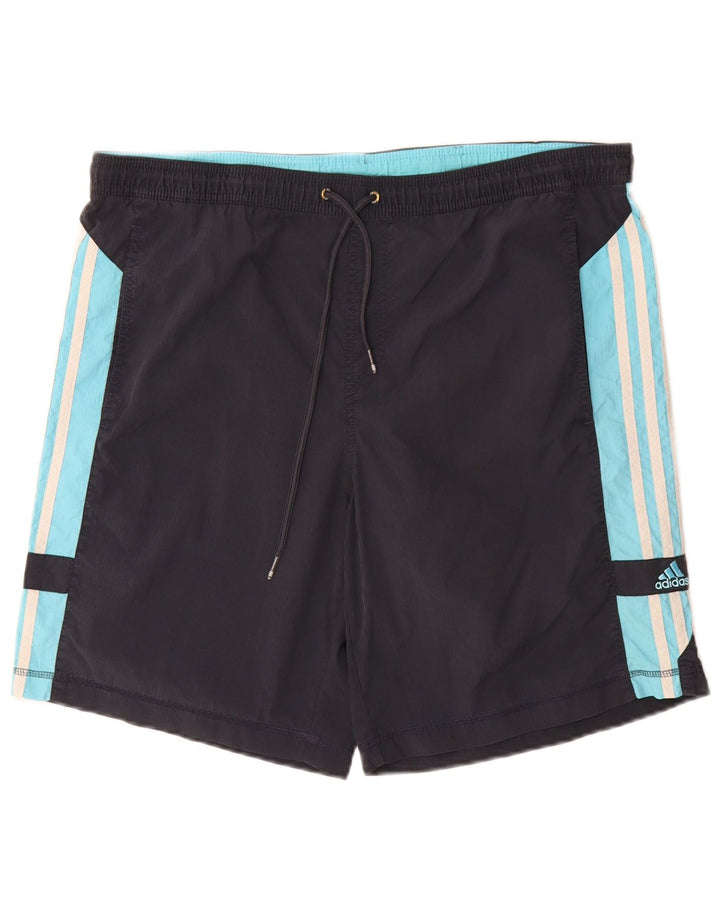 Ανδρικό αθλητικό σορτς Adidas Medium Navy Blue Colourblock Polyamide