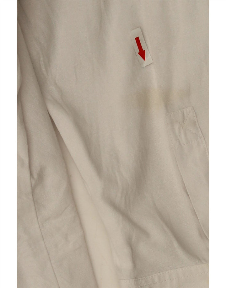 Zara Γυναικείο πουκάμισο Oversized UK 14 Μεσαίο λευκό βαμβακερό