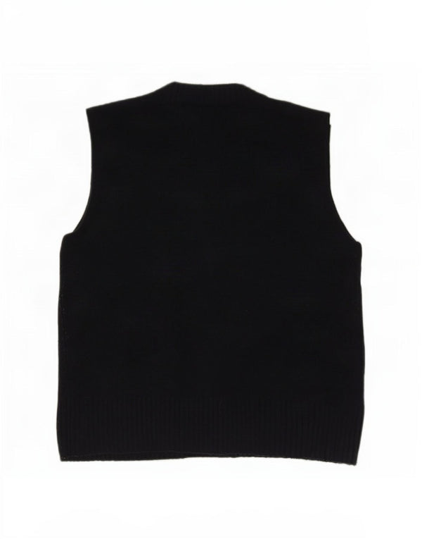 Zara Γυναικείο Γιλέκο Tank Top UK 14 Medium Navy Blue Acrylic