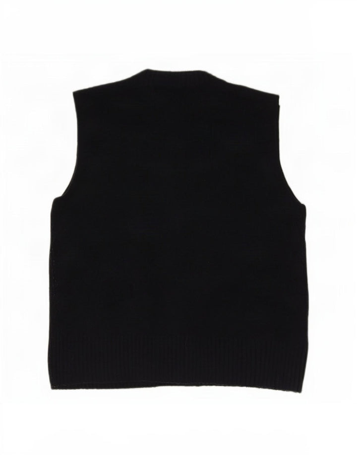 Zara Γυναικείο Γιλέκο Tank Top UK 14 Medium Navy Blue Acrylic