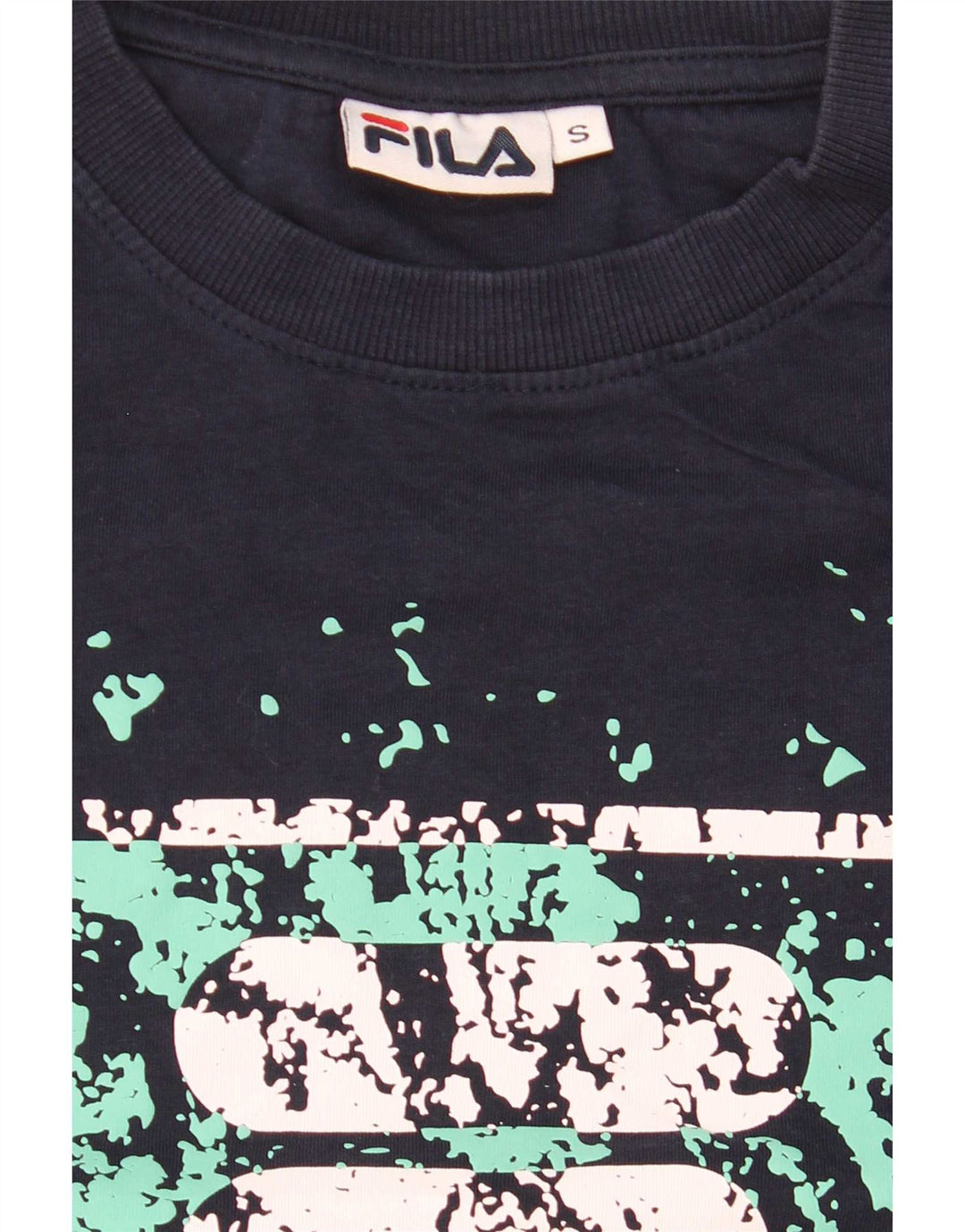 Ανδρικό γραφικό T-Shirt Fila Top Small Navy Blue