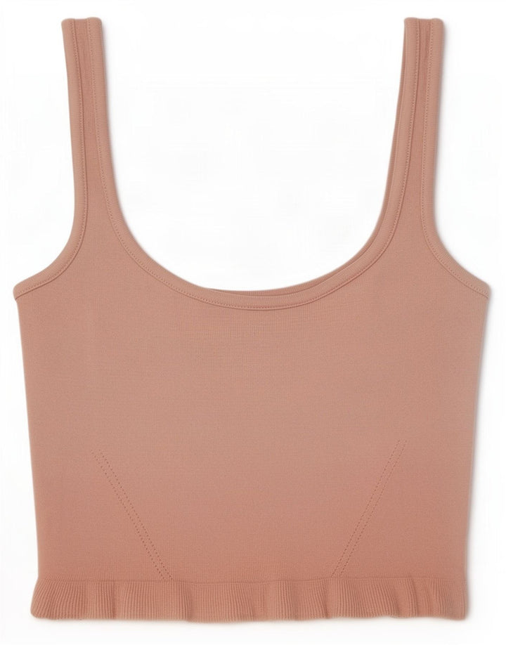 Zara Womens Crop Cami Top UK 8 Small Pink