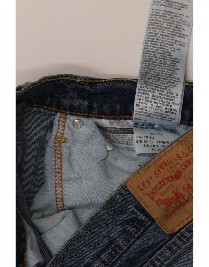 Ανδρικό τζιν Levi's Straight W34 L32 Μπλε βαμβακερό