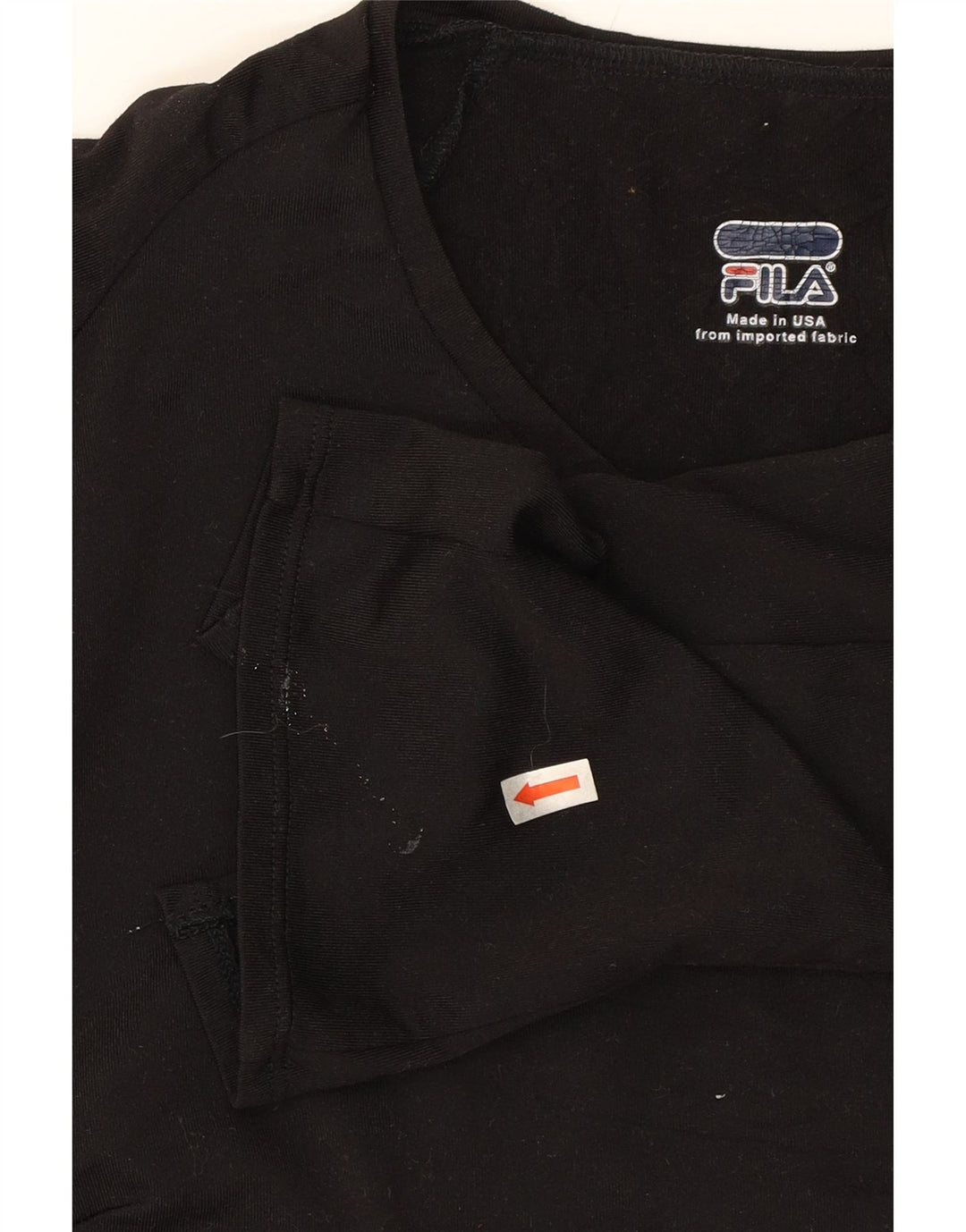 FILA Girls Top 3/4 Sleeve 11-12 Years Black Vintage Fila and Second-Hand Fila from Messina Hembry 