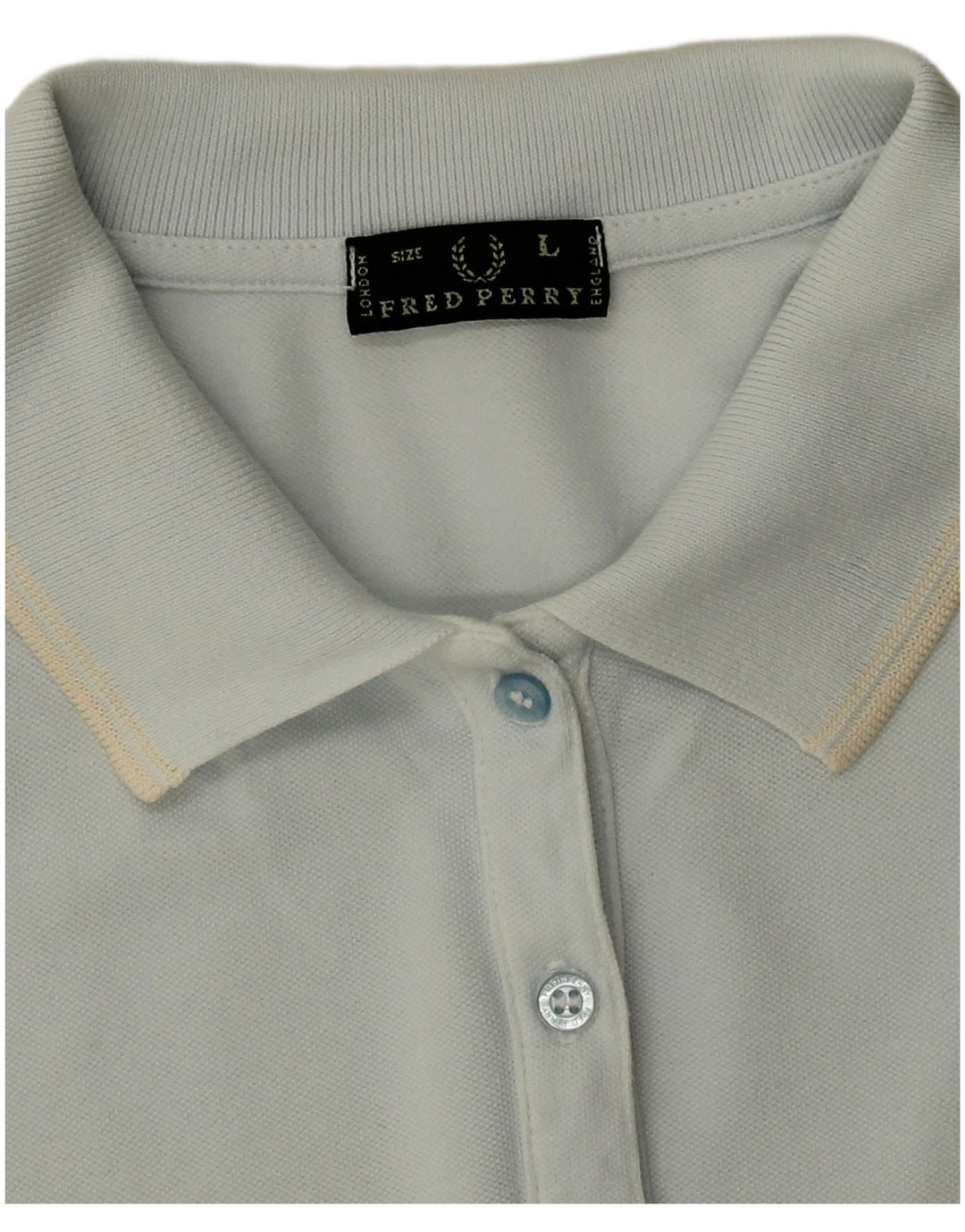 Fred Perry γυναικείο μπλουζάκι πόλο UK 16 μεγάλο μπλε βαμβακερό
