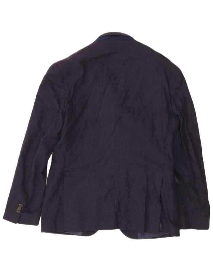 Tommy Hilfiger Ανδρικό σακάκι με 2 κουμπιά μπλέιζερ IT 50 Μεγάλο Μαλλί Navy Blue