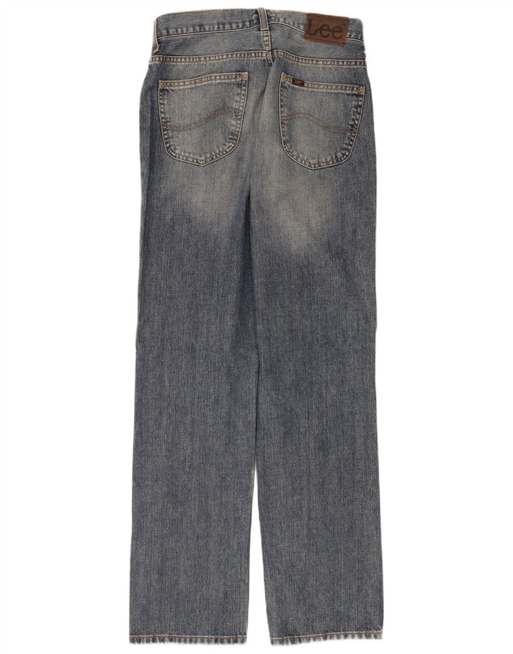 Lee Womens Seattle Straight Jeans W33 L34 Blue Cotton
