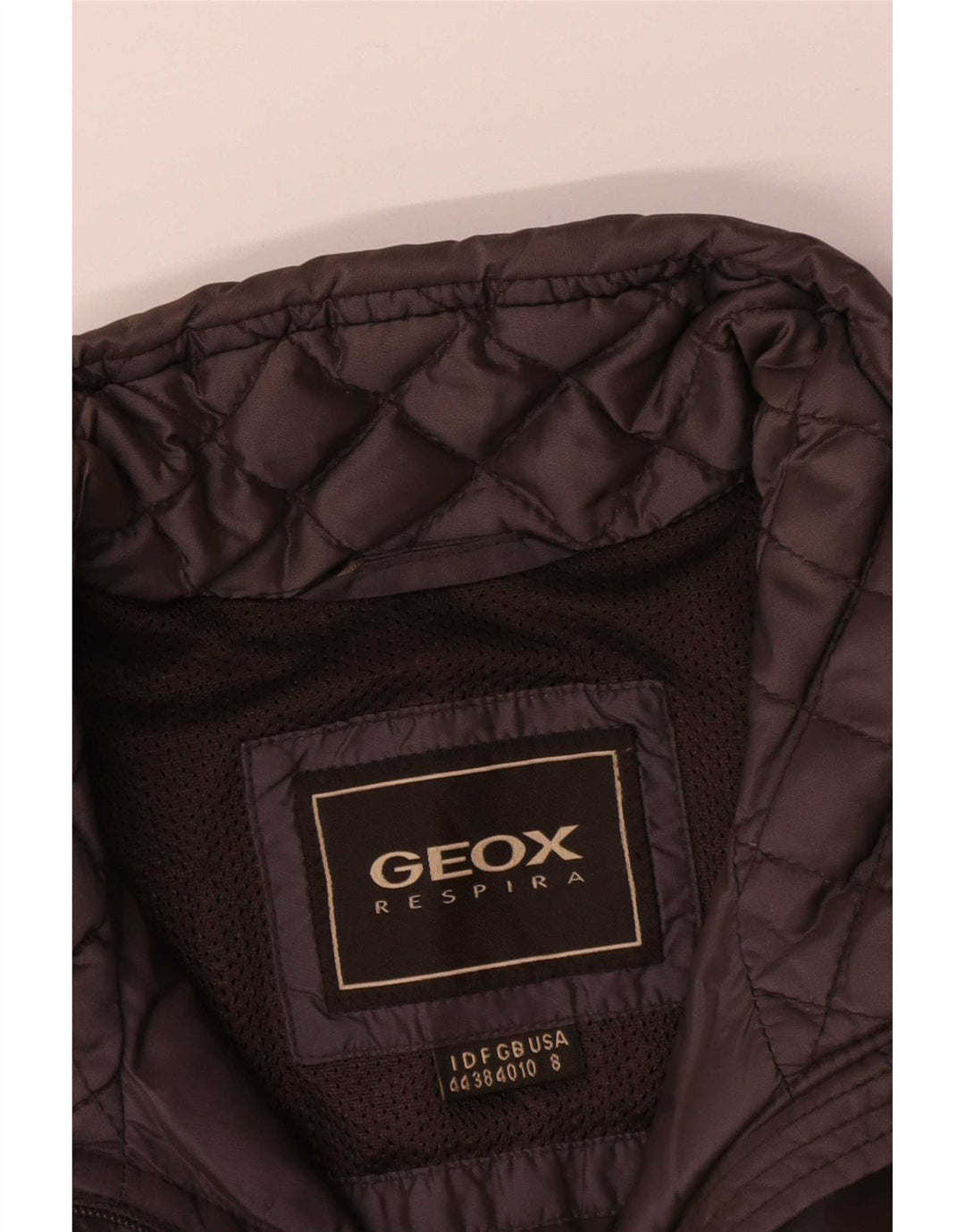 Geox Womens Respira Oversized καπιτονέ μπουφάν UK 10 Small Brown Polyamide