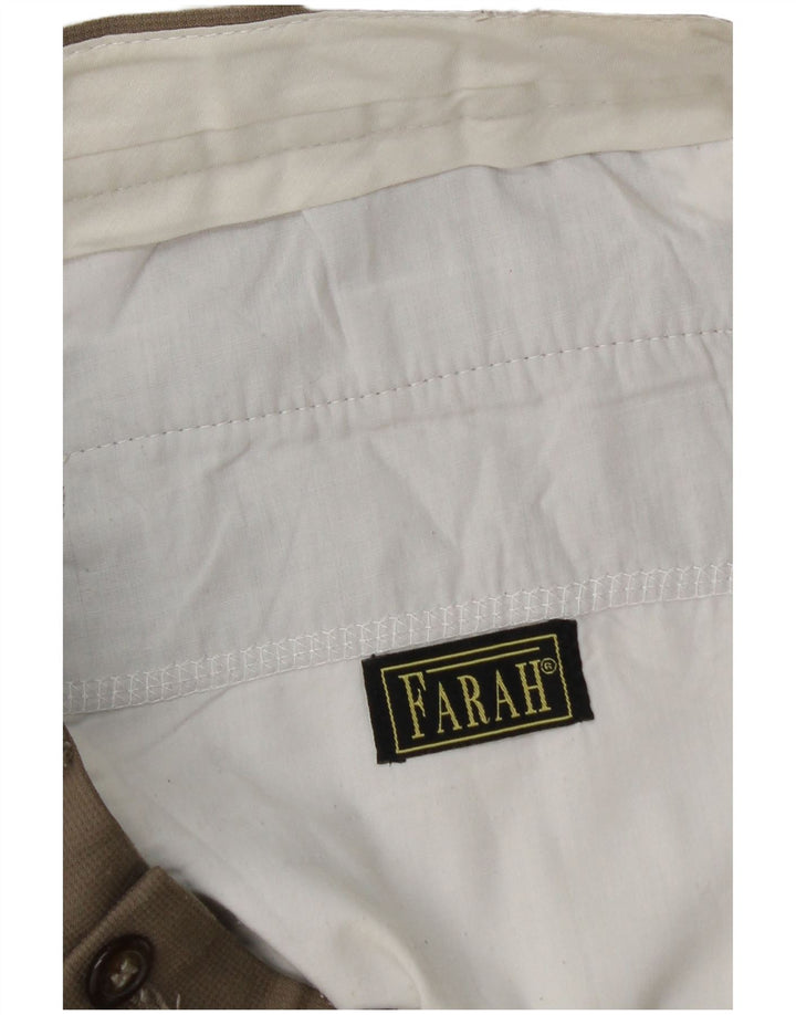 Farah Ανδρικό παντελόνι με καρφίτσα W36 L32 Μπεζ