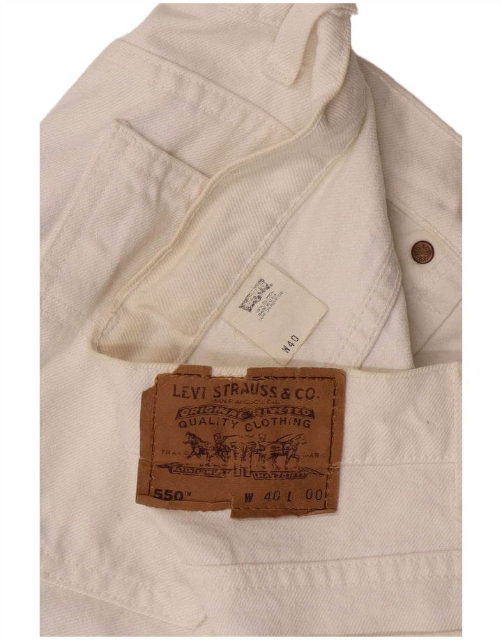 Ανδρικό τζιν σορτς Levi's 550 W40 XL Λευκό βαμβακερό
