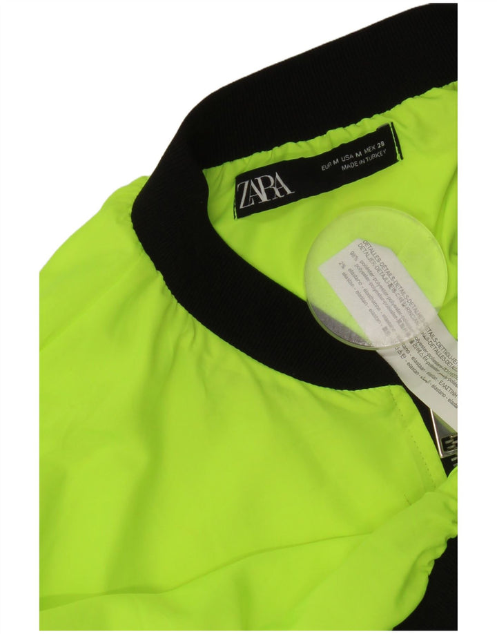 Zara Γυναικεία φόρμα Crop Top Jacket UK 14 Medium Yellow Colourblock