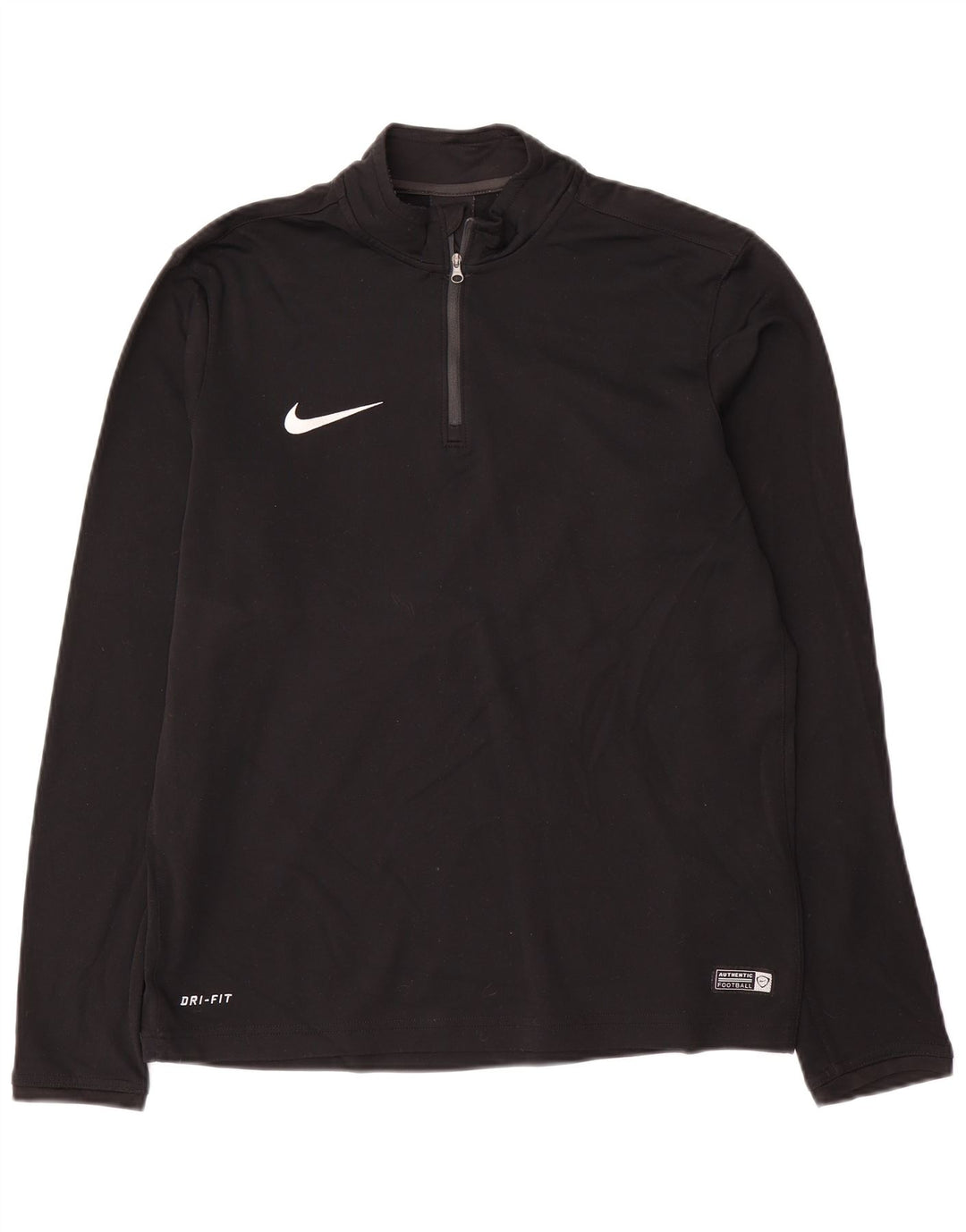 Ανδρική φόρμα Nike Dri Fit με φερμουάρ πουλόβερ στο επάνω μέρος από μεσαίο μαύρο πολυεστέρα