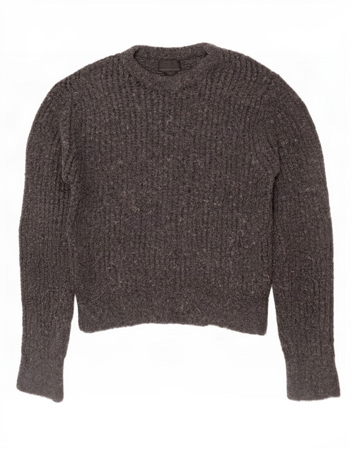 Ανδρικό πουλόβερ Zara Boat Neck Jumper Medium Grey Acrylic